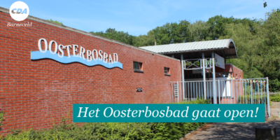 Het Oosterbosbad gaat open!