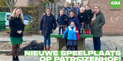 Nieuwe speelplaats op Patrijzenhof dankzij CDA-initiatief