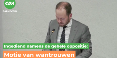 Bijdrage motie van wantrouwen namens gehele oppositie